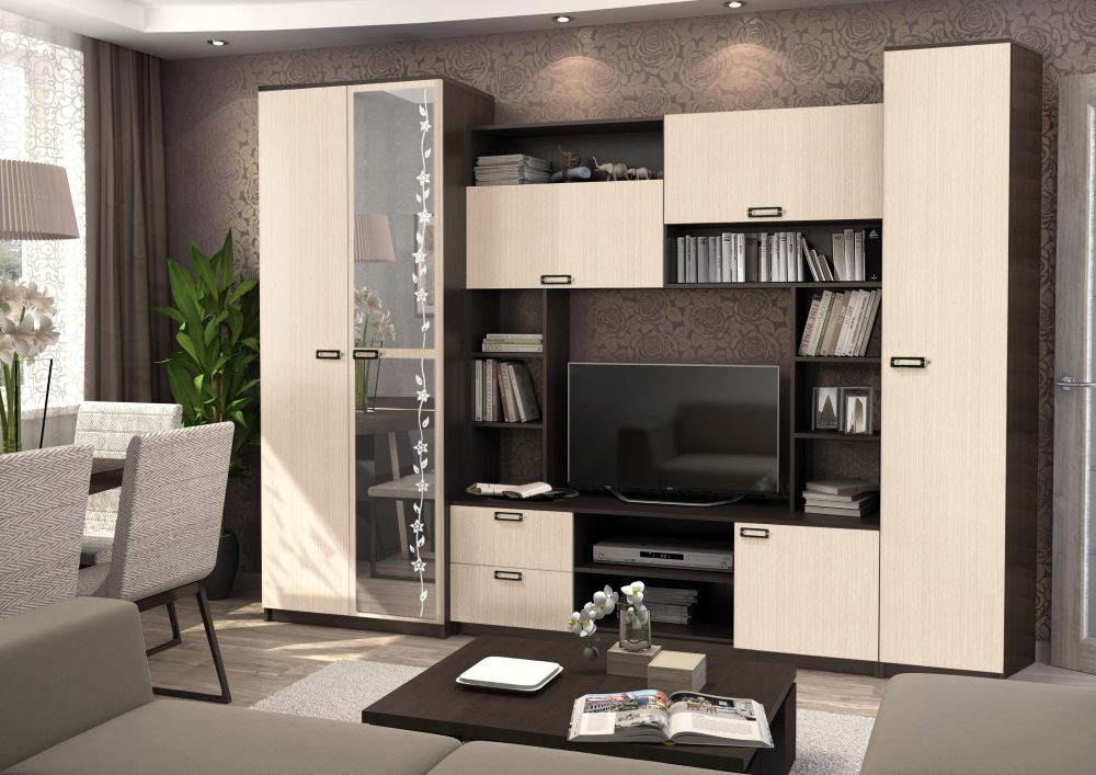 Фото Стенка Аллегро вар.№6 ЛДСП от производителя Диал в Алуште по цене 20&nbsp;050 ₽