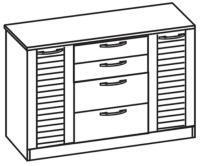 Фото mebel-dlya-gostinits комод комбинированный прованс производитель Ставрополь Мебель