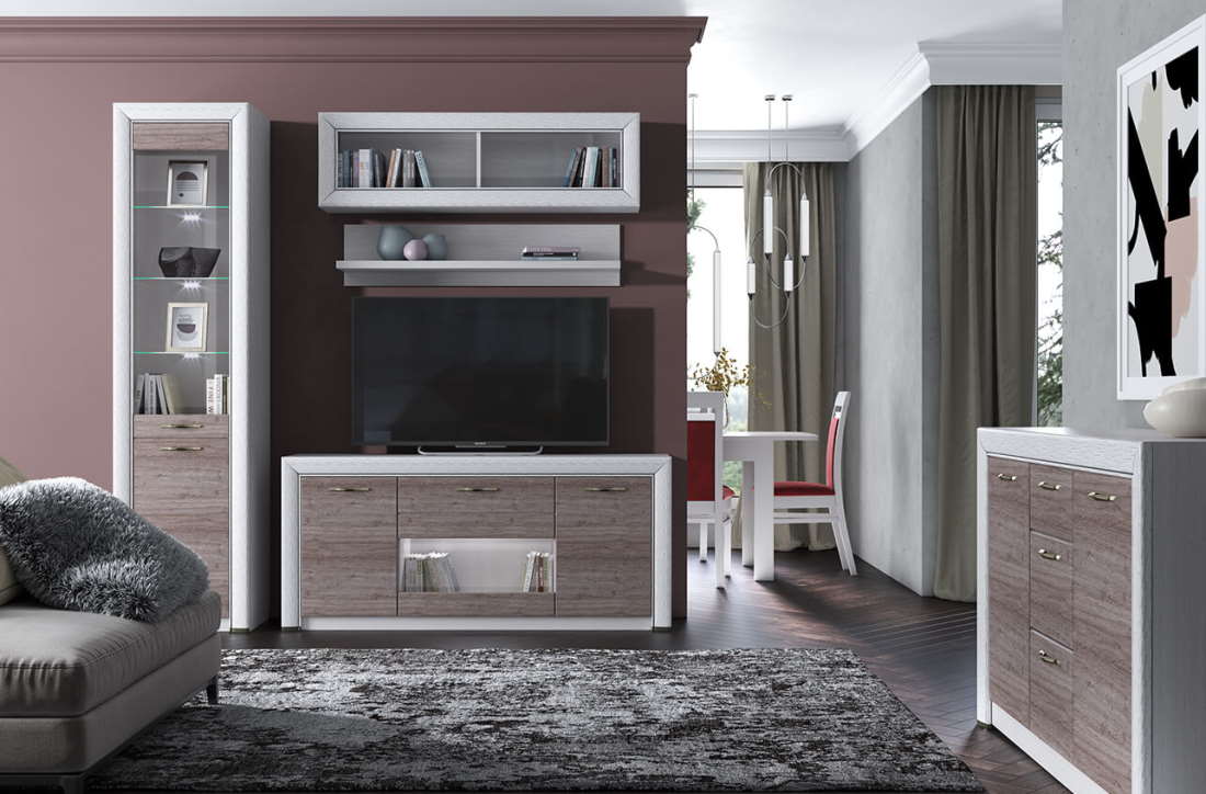 Фото Тумба RTV 1V2D1S Оливия (Olivia) в Алуште по цене 18 710 ₽ от производителя Анрэкс, код товара 2000002191513 шт Фото Тумба RTV 1V2D1S Оливия (Olivia) от производителя Анрэкс в Алуште по цене 18 710 ₽