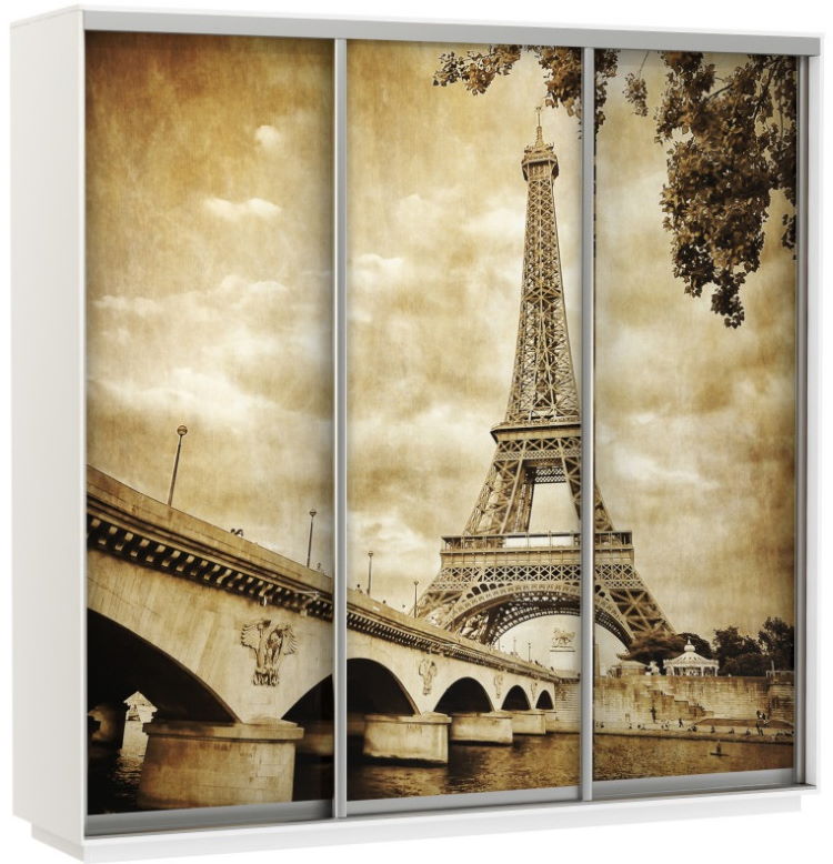 Фото Шкаф-купе Экспресс Трио Фото (2,1х0,6х2,4 - 3 двери) от производителя Мебельная компания Е1 в Алуште по цене 56&nbsp;220 ₽