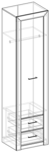 Фото Пенал Мартина с ящиками от производителя Мебель Маркет в Алуште по цене 22 420 ₽