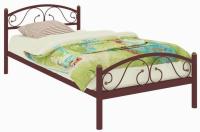 Кровать односпальная Вероника Plus (СМ 80х200) трубка металл в интернет магазине Планета Комфорта Фото metallicheskie-krovati кровать односпальная вероника plus (см 80х200) трубка металл производитель Милсон