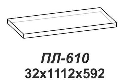 Фото Полка Лотос ПЛ-610 от производителя Сантан в Алуште по цене 1 390 ₽