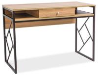 Стол компьютерный Signal Tablo B  (металл, мдф-дуб,  темно-коричневый (Signal) ) в Алуште от производителя 