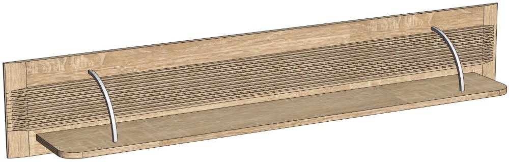 Фото Полка навесная Магнолия ГМ-11 от производителя СБК в Алуште по цене 3&nbsp;240 ₽