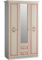 Шкаф Алиса (129) трехдверный с ящиками  (дуб саттер, крем,(Мебельсон)) в #REGION_NAME_DECLINE_PP# от производителя 