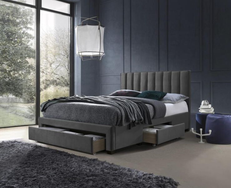 Фото Кровать двуспальная Halmar Grace (СМ 160х200) c ортопедическим основанием от производителя Halmar  в Алуште по цене 62&nbsp;380 ₽