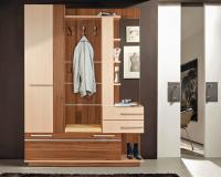 Прихожая Орфей (Цвет корпуса:ясень шимо темный-ясень шимо светлый, цвет фасада:ясень шимо темный-ясень шимо светлый, цвет обивки:молочный (Мебель Маркет) ) в Алуште от производителя 