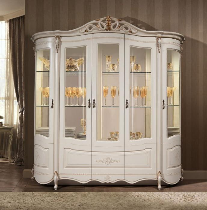 Шкаф-витрина Аллегро 8 (светлый, светлый (Слониммебель) ) Шкаф-витрина Аллегро 8 (светлый, светлый (Слониммебель) )