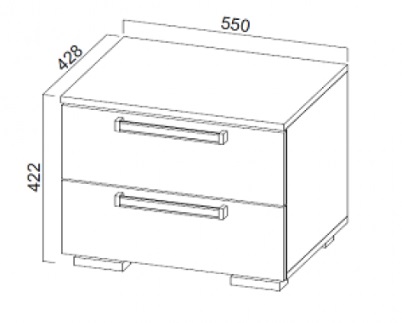 Фото Тумба прикроватная Лагуна-2 в Алуште по цене 4 200 ₽ от производителя SV-мебель, код товара 2000001748985, 2000002426448 шт Фото Тумба прикроватная Лагуна-2 от производителя SV-мебель в Алуште по цене 4 200 ₽