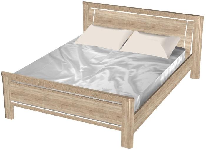 Кровать двуспальная Магнолия (СМ 140х200) без основания ( 140х200 , ЛДСП/МДФ , дуб бардолино , без подъемного мех. , без ящиков , без матраса (СБК) ) Кровать двуспальная Магнолия (СМ 140х200) без основания ( 140х200 , ЛДСП/МДФ , дуб бардолино , без подъемного мех. , без ящиков , без матраса (СБК) )