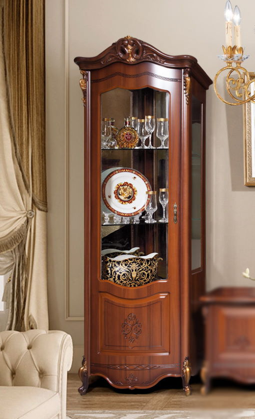 Фото Шкаф-витрина Аллегро 2 в Алуште по цене 39 300 ₽ от производителя Слониммебель, код товара 2000001701867, 2000001701874 шт Фото Шкаф-витрина Аллегро 2 от производителя Слониммебель в Алуште по цене 39 300 ₽