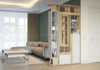 Шкаф-перегородка Венеция (дуб ривьера-рамух белый (Гранд Кволити) ) в Алуште от производителя 