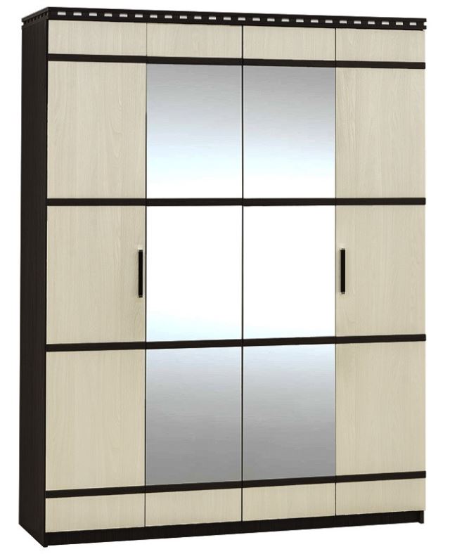 Фото Шкаф Ольга-13 (168) четырехдверный  от производителя Фант-мебель в Алуште по цене 24&nbsp;300 ₽