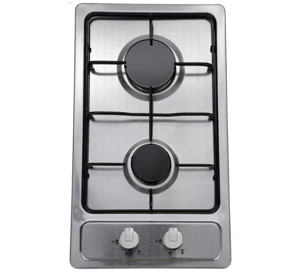 Фото Варочная поверхность газовая 2-х конф. VENTOLUX HG320 EES INOX 2 (600х520хh43) от производителя  в Алуште по цене 9 050 ₽