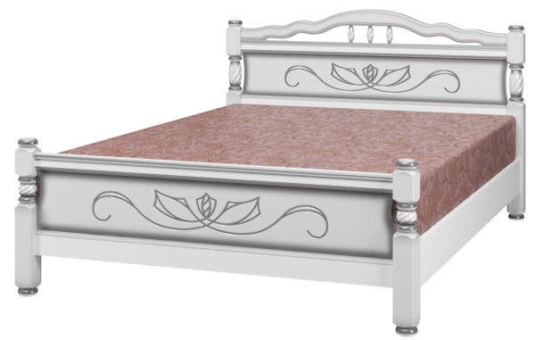 Фото Кровать односпальная Карина-5 (СМ 120х200) без основания с универсальными царгами от производителя Браво-мебель в Алуште по цене 16&nbsp;840 ₽