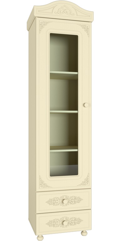 Фото Шкаф-пенал со стеклом Ассоль плюс АС-1  от производителя Компасс в Алуште по цене 27&nbsp;850 ₽