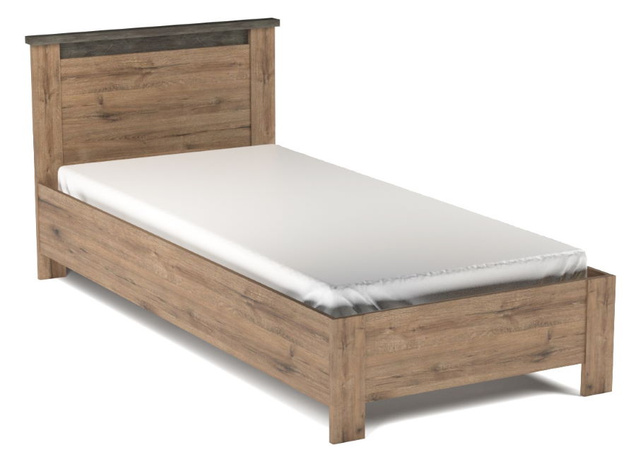 Фото Кровать односпальная Денвер (СМ 90х200) без основания от производителя СБК в Алуште по цене 10&nbsp;560 ₽