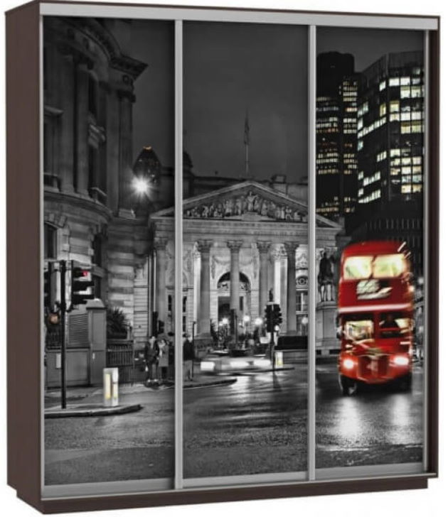 Фото Шкаф-купе Экспресс Трио Фото (1,8х0,6х2,2 - 3 двери) от производителя Мебельная компания Е1 в Алуште по цене 44&nbsp;410 ₽