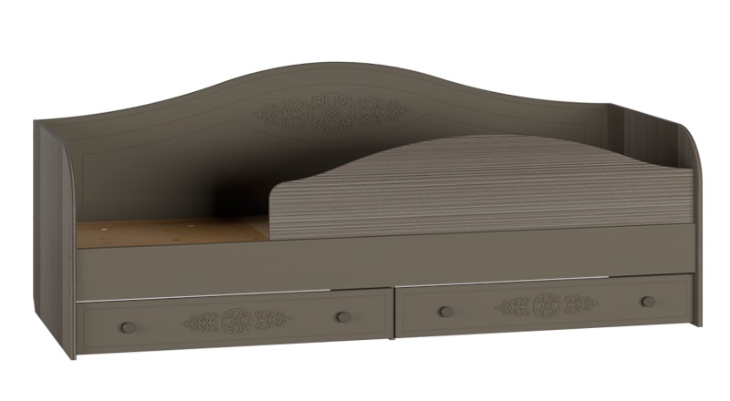 Фото Кровать односпальная Ассоль плюс АС-10 (СМ 80х200) комплектуется настилом от производителя Компасс в Алуште по цене 27&nbsp;800 ₽