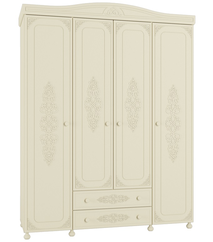 Фото Шкаф Ассоль плюс АС-28 (173) четырехдверный от производителя Компасс в Алуште по цене 71&nbsp;310 ₽