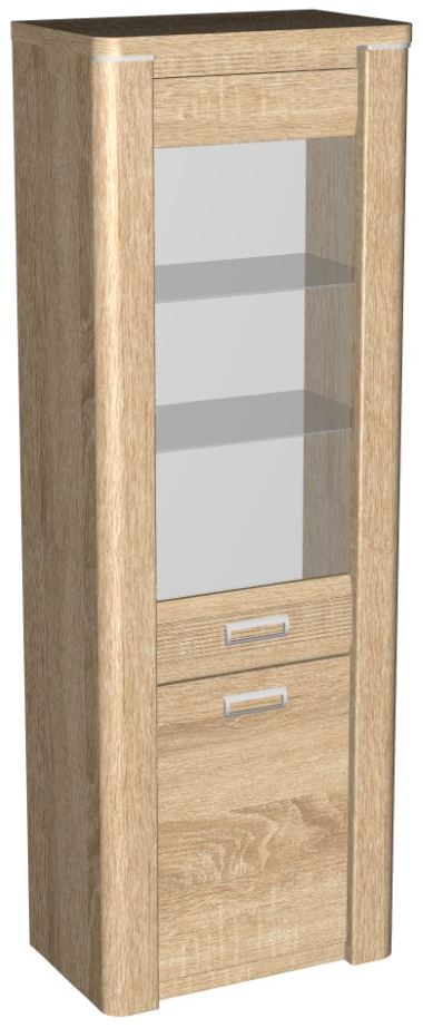 Фото Пенал со стеклом высокий Магнолия ГМ-03 от производителя СБК в Алуште по цене 19&nbsp;830 ₽