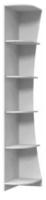 Стеллаж-приставка угловой Вива (белый (Браво-мебель) ) в Алуште от производителя 