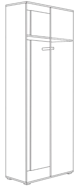 Фото Шкаф для одежды 13.137 Куба в Алуште по цене 12 960 ₽ от производителя Моби, код товара 2000001918364 шт Фото Шкаф для одежды 13.137 Куба от производителя Моби в Алуште по цене 12 960 ₽