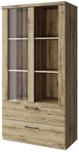 Фото Шкаф с витриной 1V2S3N Дорсет (Doorset) от производителя Анрэкс в Алуште по цене 17 680 ₽