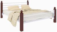 Кровать двуспальная Милана Lux Plus (СМ 140х200) трубка металл в интернет магазине Планета Комфорта Фото derevyannye-krovati кровать двуспальная милана lux plus (см 140х200) трубка металл производитель Милсон