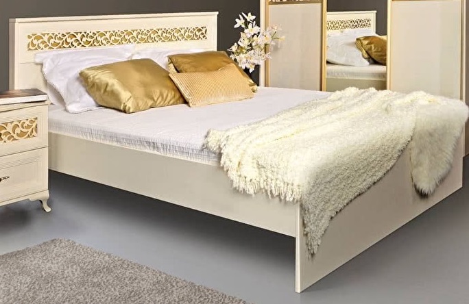 Фото Кровать двуспальная Ливадия Л8э без мягкого элемента (СМ 160х200) без основания от производителя Заречье в Алуште по цене 10 600 ₽