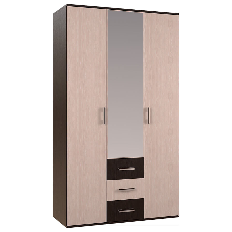 Фото Шкаф Белла (120) трехдверный  от производителя БТС  в Алуште по цене 13&nbsp;310 ₽