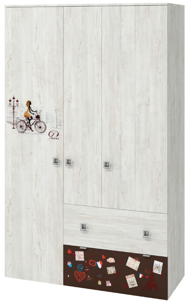 Фото Шкаф Поло (129) трехдверный от производителя Регина в Алуште по цене 19&nbsp;560 ₽