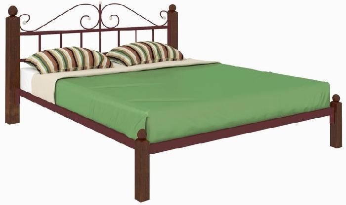 Кровать двуспальная Диана Lux (СМ 180х200) трубка металл ( 180х200 , металл/дерево , медная шагрень , без подъемного мех. , без ящиков , без матраса (Милсон) ) Кровать двуспальная Диана Lux (СМ 180х200) трубка металл ( 180х200 , металл/дерево , медная шагрень , без подъемного мех. , без ящиков , без матраса (Милсон) )