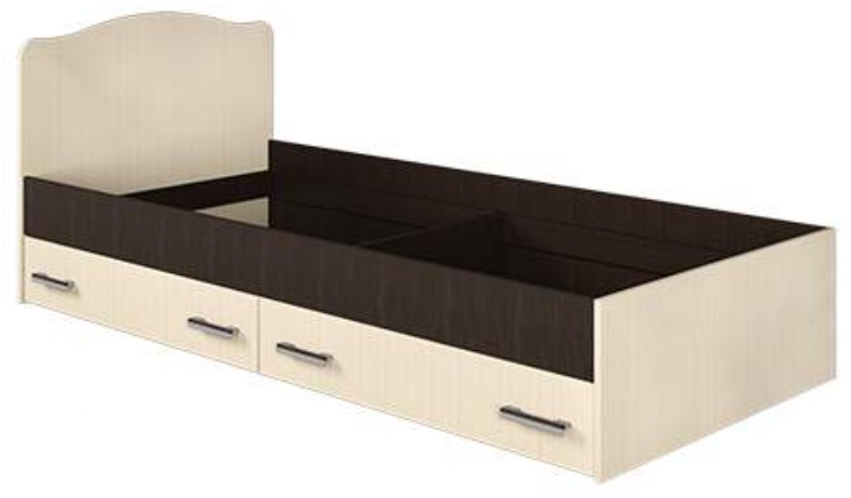 Фото Кровать односпальная с ящиками Светлана (СМ 90х190) без основания от производителя Мебель Маркет в Алуште по цене 10&nbsp;300 ₽
