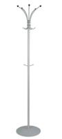 Вешалка напольная белое серебро