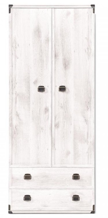 Фото Шкаф Индиана JSZFN2D2S (80) двухдверный (с полками) от производителя Black Red White (БРВ) в Алуште по цене 28&nbsp;400 ₽