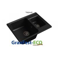 Мойка Granfest eco-09 (ГР 620х480хh200) (шир.ящ.min 600) без сифона (Цвет мойки черный) в Алуште от производителя в интернет магазине Планета Комфорта Мойка Granfest eco-09 (ГР 620х480хh200) (шир.ящ.min 600) без сифона (Цвет мойки черный) в Алуште от производителя