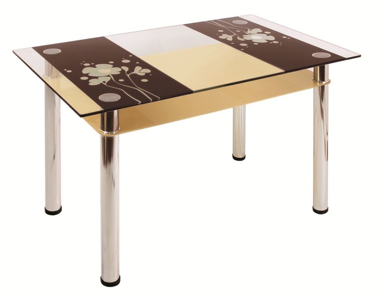 Фото Стол обеденный 3.7 с полкой  от производителя Мебель из стекла в Алуште по цене 8&nbsp;520 ₽