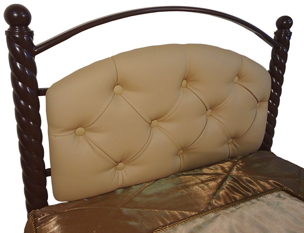 Фото Кровать односпальная Стефани-900 (СМ 90х200) основание металл трубка  от производителя Металл-Конструкция в Алуште по цене 13 800 ₽