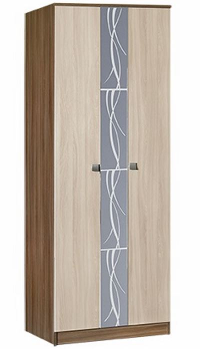 Шкаф Мадрид 4 платяной (73) двухдверный (ясень шимо темный, ясень шимо светлый,(Мебель Маркет))