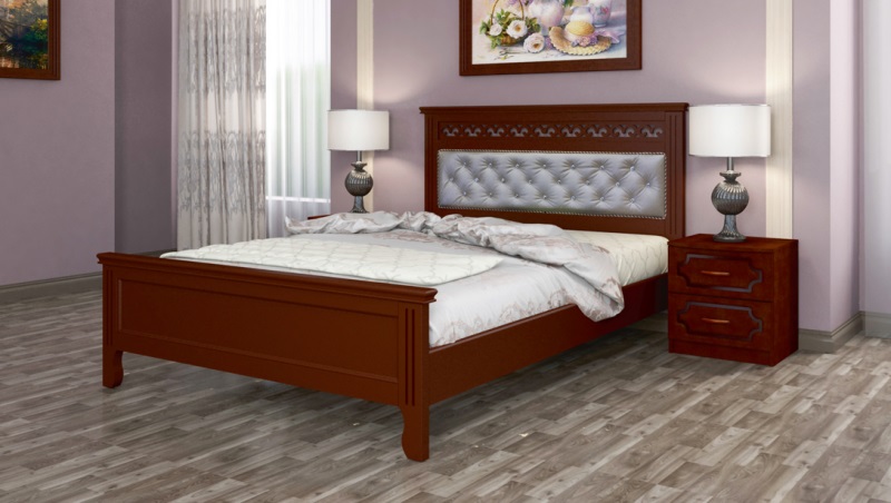 Фото Кровать двуспальная Грация (СМ 160х200) без основания с универсальными царгами от производителя Браво-мебель в Алуште по цене 19 680 ₽