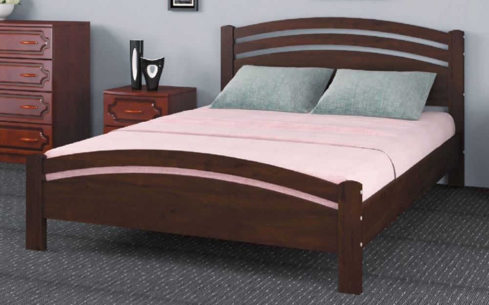 Фото Кровать двуспальная Камелия-3 (СМ 140х200) без основания с универсальными царгами от производителя Браво-мебель в Алуште по цене 13 000 ₽