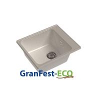 Мойка Granfest eco-17 (ГР 420х480хh200) (шир.ящ.min 400) без сифона (Цвет мойки черный) в Алуште от производителя в интернет магазине Планета Комфорта Мойка Granfest eco-17 (ГР 420х480хh200) (шир.ящ.min 400) без сифона (Цвет мойки черный) в Алуште от производителя
