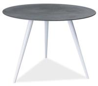 Стол обеденный Signal Evita (металл, стекло-серый,  белый (Signal) ) в Алуште от производителя 