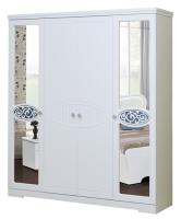 Шкаф Ольга-12 МДФ (187) четырехдверный (белый, белый глянец,(Фант-мебель)) в Алуште от производителя 