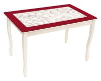 Стиль 2 mini Ажур III бордовый-триумф белый