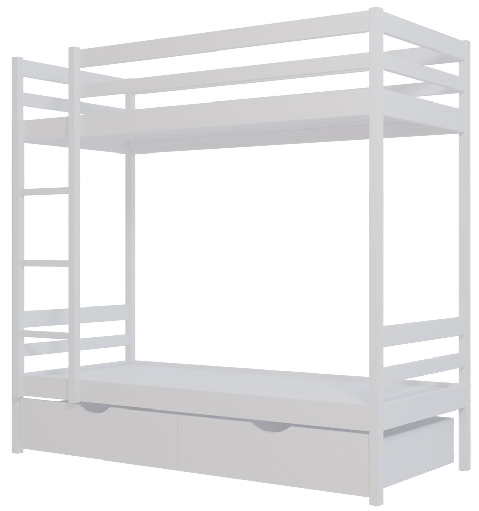 Фото Кровать двухъярусная №1 (СМ 80х190) с основанием от производителя Фант-мебель в Алуште по цене 28&nbsp;620 ₽