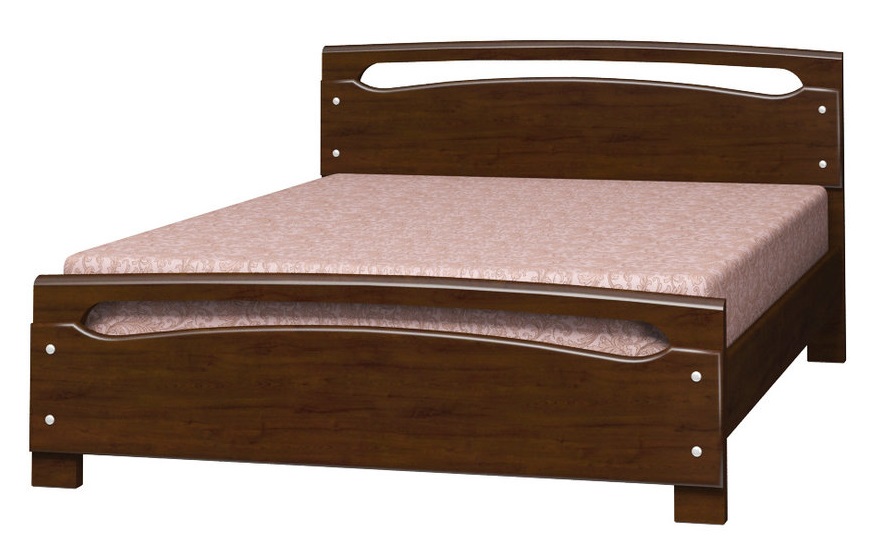 Фото Кровать двуспальная Камелия-2 (СМ 160х200) без основания с универсальными царгами от производителя Браво-мебель в Алуште по цене 17 950 ₽