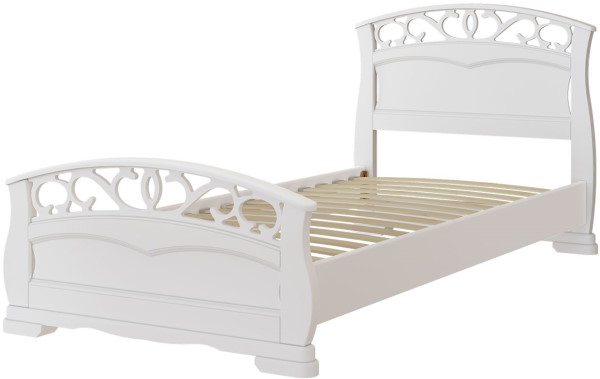 Фото Кровать односпальная Грация-1 (СМ 90х200) без основания с универсальными царгами в Алуште по цене 18 520 ₽ от производителя Браво-мебель, код товара 2000002362579, 2000002362586, 2000002362593, 2000002362609 шт Фото Кровать односпальная Грация-1 (СМ 90х200) без основания с универсальными царгами от производителя Браво-мебель в Алуште по цене 18 520 ₽